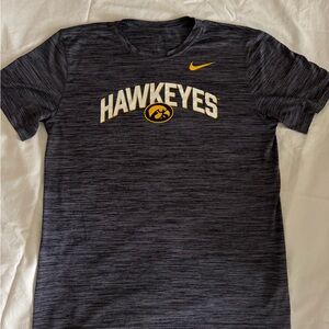 Nike Hawkeyes Dark Grey Heather Dri-Fit Tee
